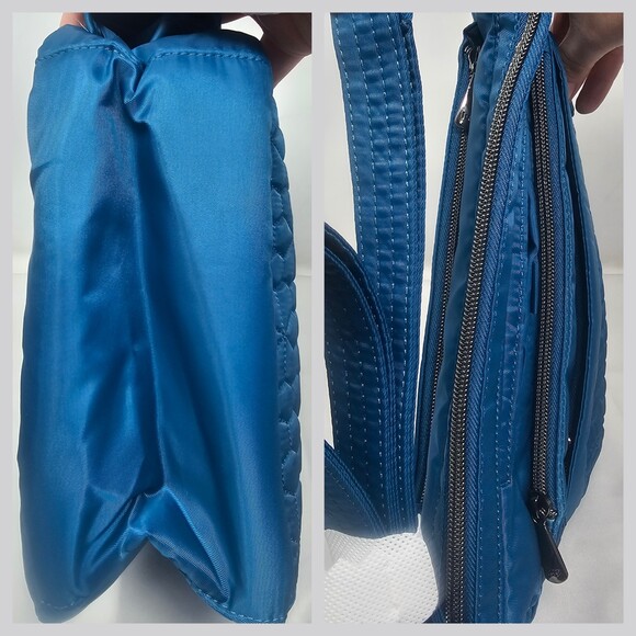 NWT Lug Flutter SE Crossbody Bag Ocean Blue RFID Water Bottle Holder - Picture 7 of 9